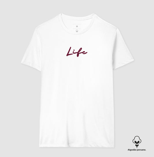 Camiseta Algodão Peruano Life
